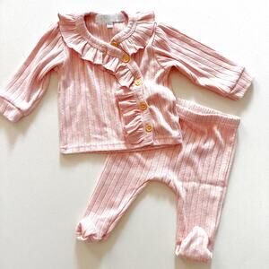 RZ Baby by Rachel Zoe 2 Piece Knit Set in Pink